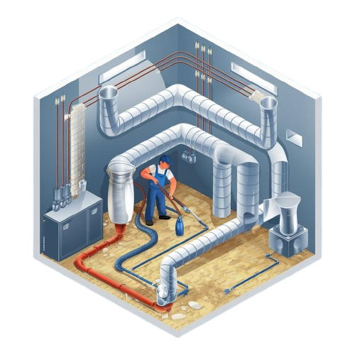 Basement Line Cleaning