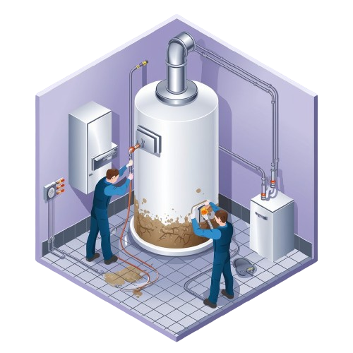 Hot Water Tank Cleaning